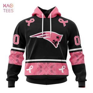 BEST NFL New England Patriots, Specialized Design In Classic Style With Paisley! IN OCTOBER WE WEAR PINK BREAST CANCER 3D Hoodie