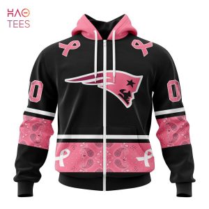 BEST NFL New England Patriots, Specialized Design In Classic Style With Paisley! IN OCTOBER WE WEAR PINK BREAST CANCER 3D Hoodie