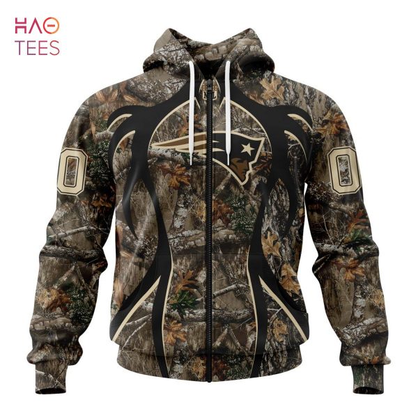 BEST NFL New England Patriots, Speicla Camo Realtree Hunting 3D Hoodie