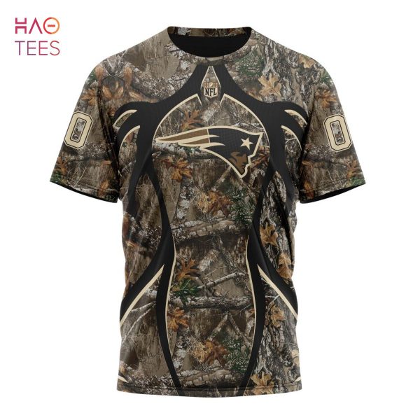 BEST NFL New England Patriots, Speicla Camo Realtree Hunting 3D Hoodie