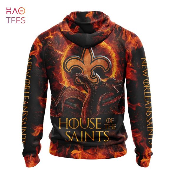 BEST NFL New Orleans Saints GAME OF THRONES – HOUSE OF THE SAINTS 3D Hoodie