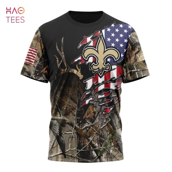 BEST NFL New Orleans Saints Special Camo Realtree Hunting 3D Hoodie