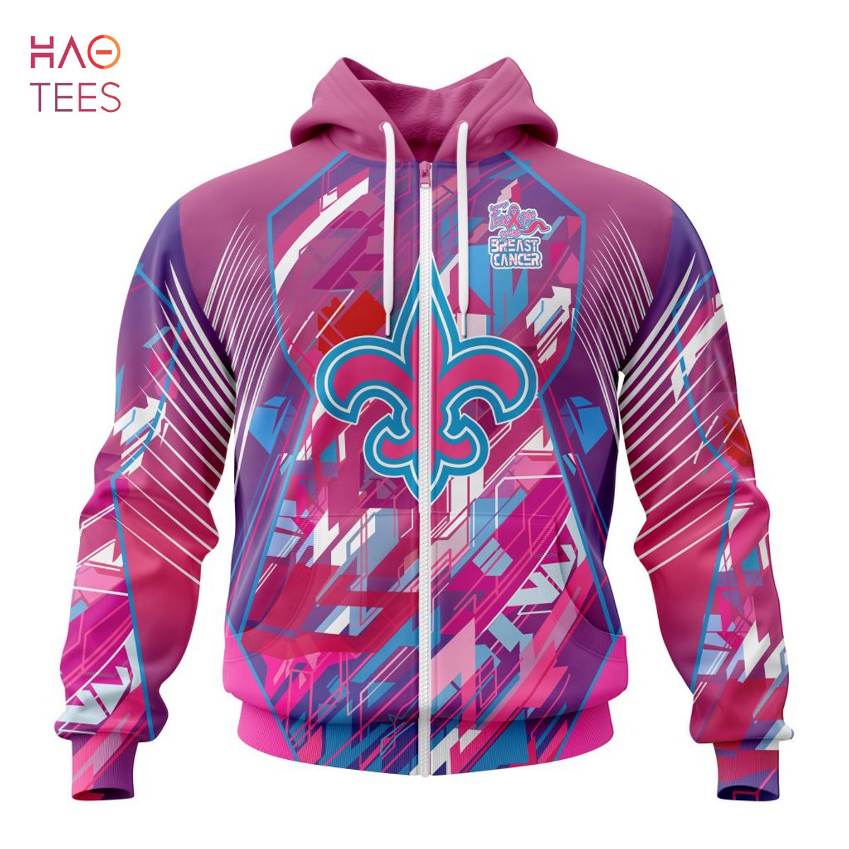 BEST NFL New Orleans Saints, Specialized Design I Pink I Can! Fearless Again Breast Cancer 3D Hoodie