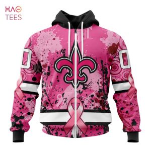 BEST NFL New Orleans Saints, Specialized Design I Pink I Can! IN OCTOBER WE WEAR PINK BREAST CANCER 3D Hoodie