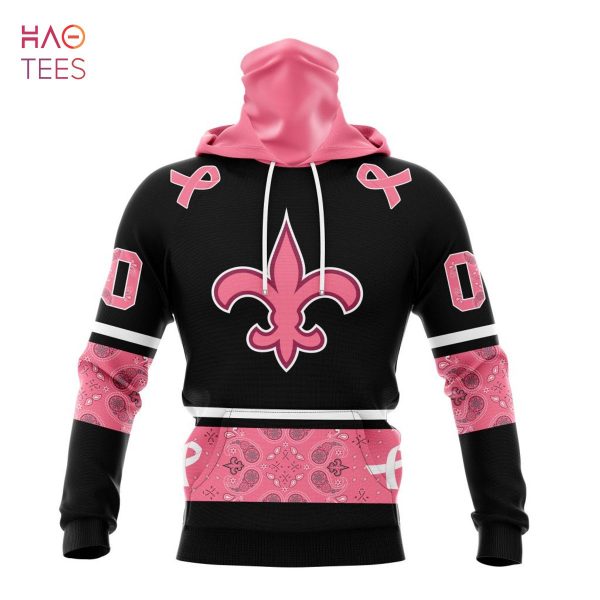 BEST NFL New Orleans Saints, Specialized Design In Classic Style With Paisley! IN OCTOBER WE WEAR PINK BREAST CANCER 3D Hoodie