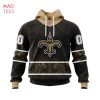 BEST NFL New Orleans Saints, Specialized Specialized Design Wih Deer Skull And Forest Pattern For Go Hunting 3D Hoodie