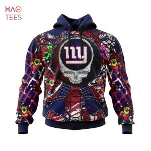 BEST NFL New York Giants Mix Grateful Dead, Personalized Name & Number Specialized Concepts Kits 3D Hoodie
