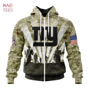 BEST NFL New York Giants Salute To Service – Honor Veterans And Their Families 3D Hoodie