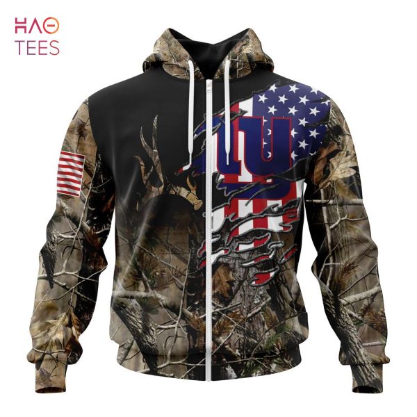 BEST NFL New York Giants Special Camo Realtree Hunting 3D Hoodie