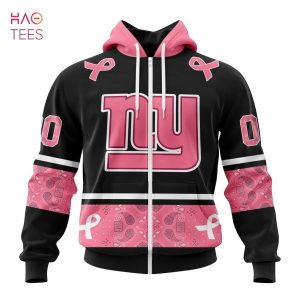 BEST NFL New York Giants, Specialized Design In Classic Style With Paisley! IN OCTOBER WE WEAR PINK BREAST CANCER 3D Hoodie