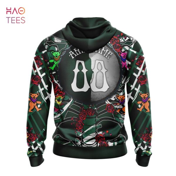 BEST NFL New York Jets Mix Grateful Dead, Personalized Name & Number Specialized Concepts Kits 3D Hoodie