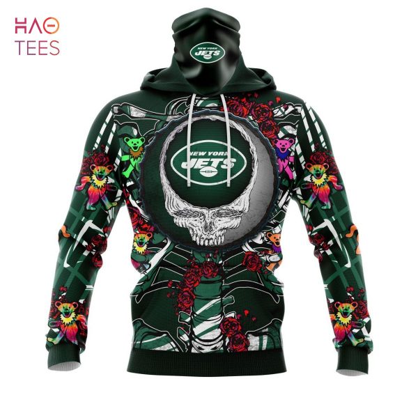 BEST NFL New York Jets Mix Grateful Dead, Personalized Name & Number Specialized Concepts Kits 3D Hoodie