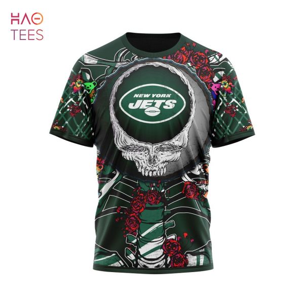 BEST NFL New York Jets Mix Grateful Dead, Personalized Name & Number Specialized Concepts Kits 3D Hoodie