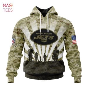 BEST NFL New York Jets Salute To Service – Honor Veterans And Their Families 3D Hoodie