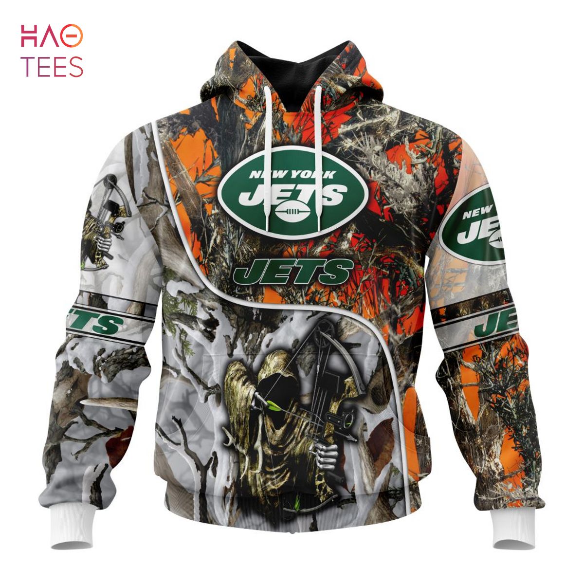 BEST NFL New York Jets Special Fall And Winter Bow Hunting 3D Hoodie