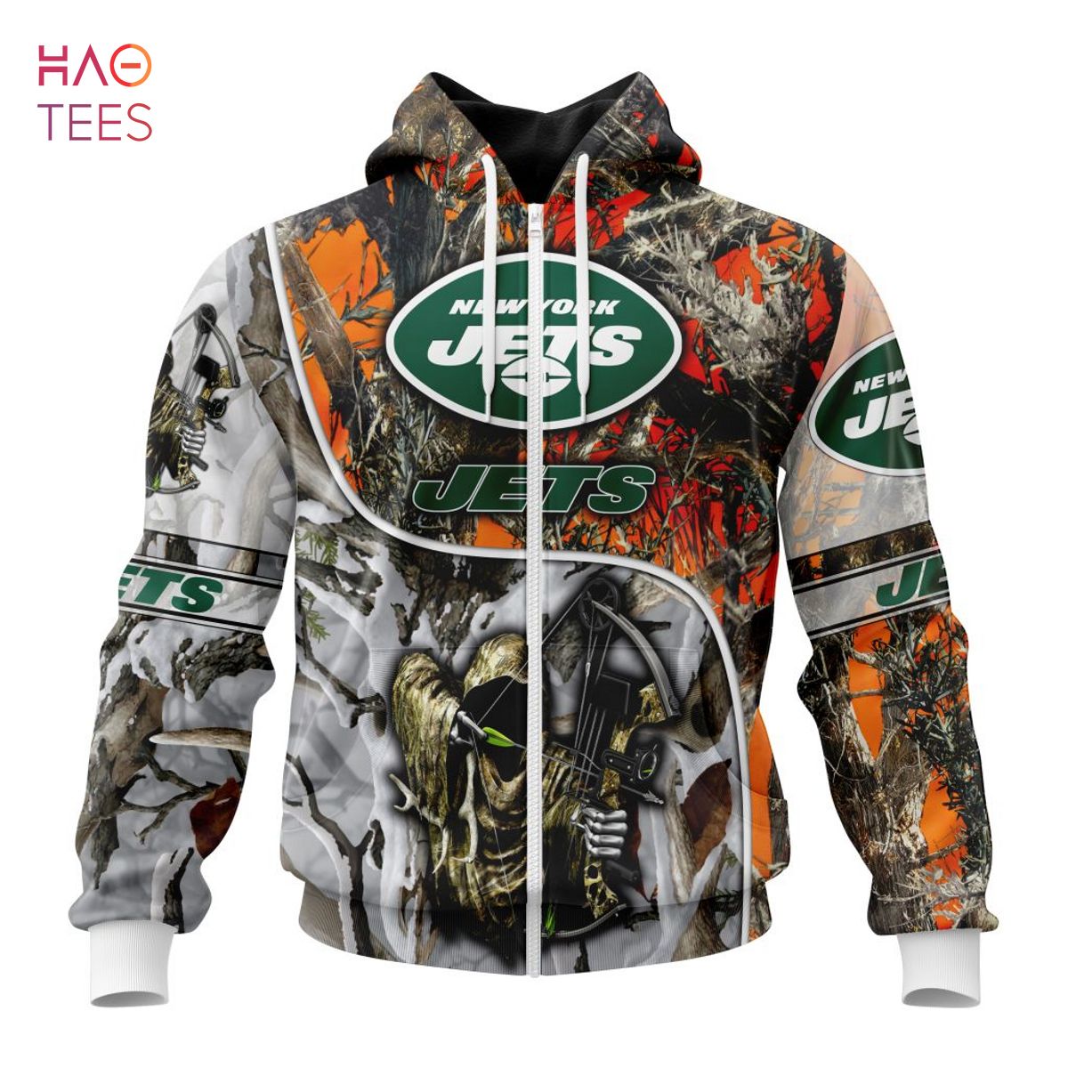 BEST NFL New York Jets Special Fall And Winter Bow Hunting 3D Hoodie BEST NFL New York Jets Special Fall And Winter Bow Hunting 3D Hoodie