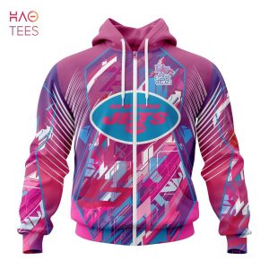 BEST NFL New York Jets, Specialized Design I Pink I Can! Fearless Again Breast Cancer 3D Hoodie