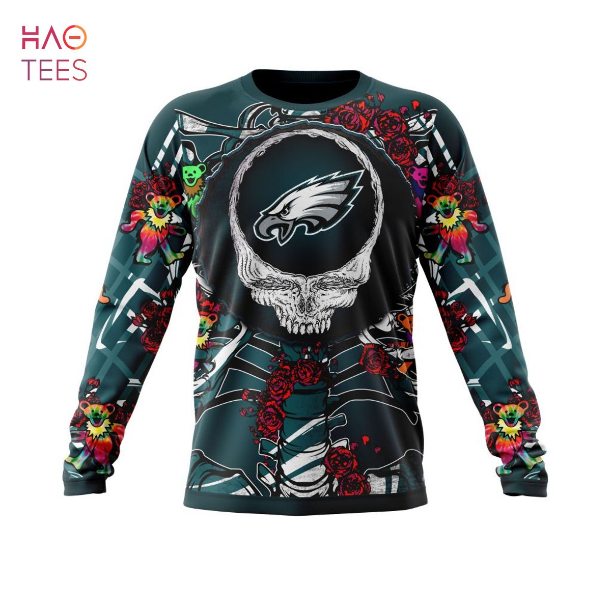 N.F.L.Philadelphia Eagles Team Football & Eagles Logo Skull 3D Hoodie All  Over Print Shirt –