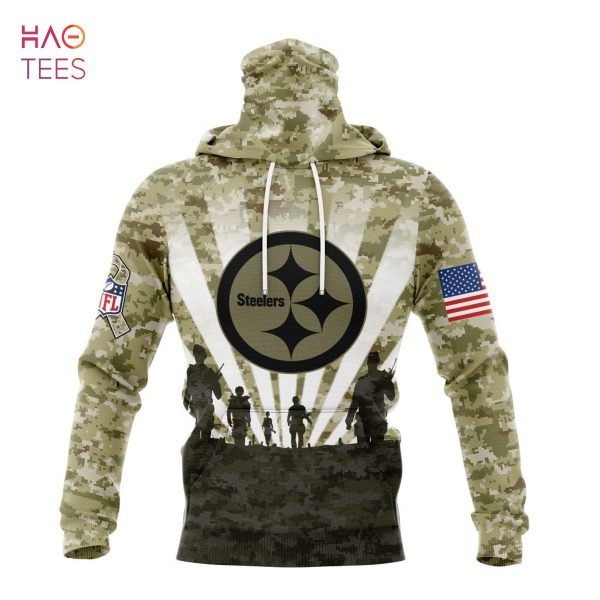 BEST NFL Pittsburgh Steelers Salute To Service – Honor Veterans And Their Families 3D Hoodie