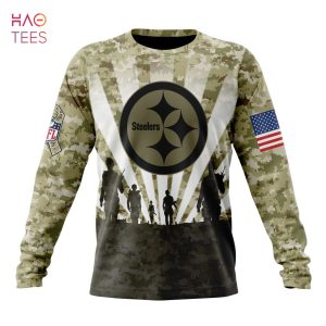 Pittsburgh Steelers Salute to Military Pullover Sweatshirt