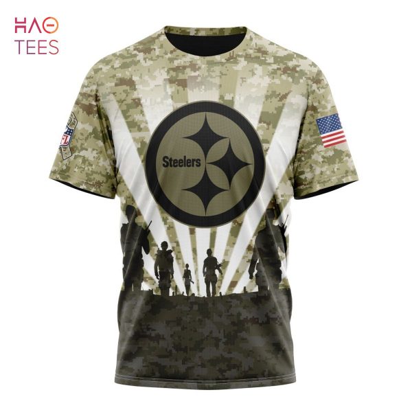 BEST NFL Pittsburgh Steelers Salute To Service – Honor Veterans And Their Families 3D Hoodie