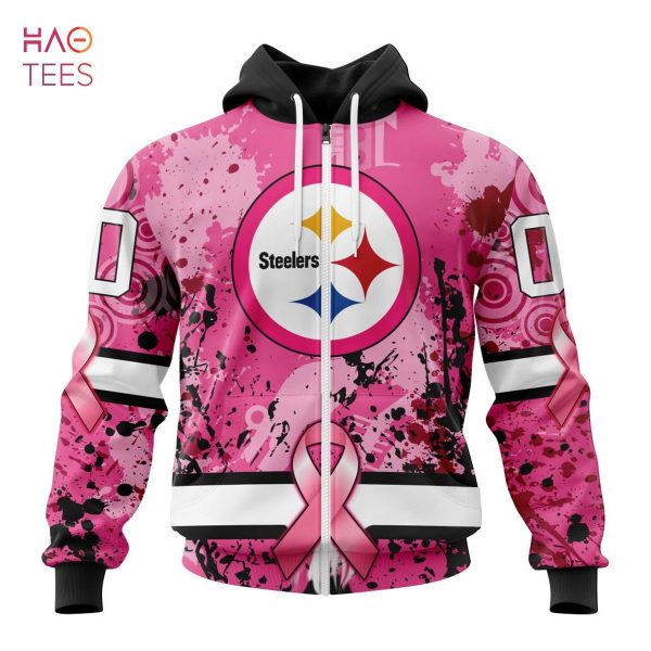 BEST NFL Pittsburgh Steelers, Specialized Design I Pink I Can! IN OCTOBER WE WEAR PINK BREAST CANCER 3D Hoodie