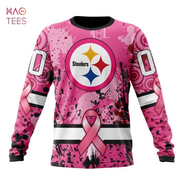 BEST NFL Pittsburgh Steelers, Specialized Design I Pink I Can! IN OCTOBER WE WEAR PINK BREAST CANCER 3D Hoodie