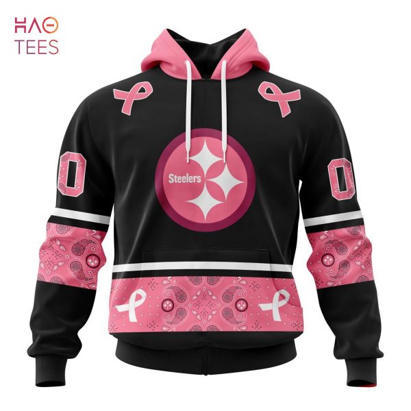 BEST NFL Pittsburgh Steelers, Specialized Design In Classic Style With Paisley! IN OCTOBER WE WEAR PINK BREAST CANCER 3D Hoodie