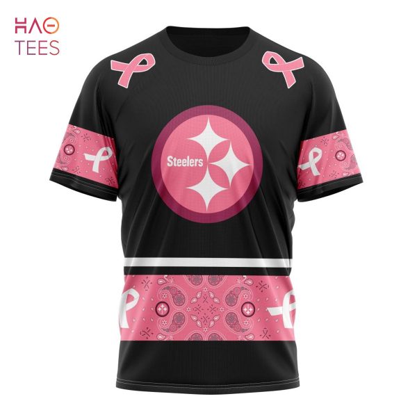 BEST NFL Pittsburgh Steelers, Specialized Design In Classic Style With Paisley! IN OCTOBER WE WEAR PINK BREAST CANCER 3D Hoodie