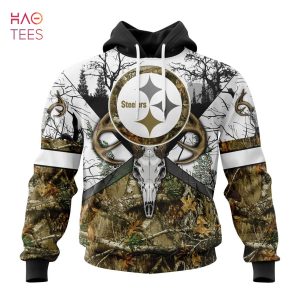 BEST NFL Pittsburgh Steelers, Specialized Specialized Design Wih Deer Skull And Forest Pattern For Go Hunting 3D Hoodie