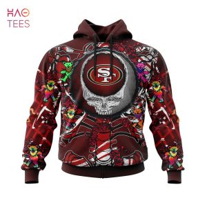 BEST NFL San Francisco 49ers Mix Grateful Dead, Personalized Name & Number Specialized Concepts Kits 3D Hoodie