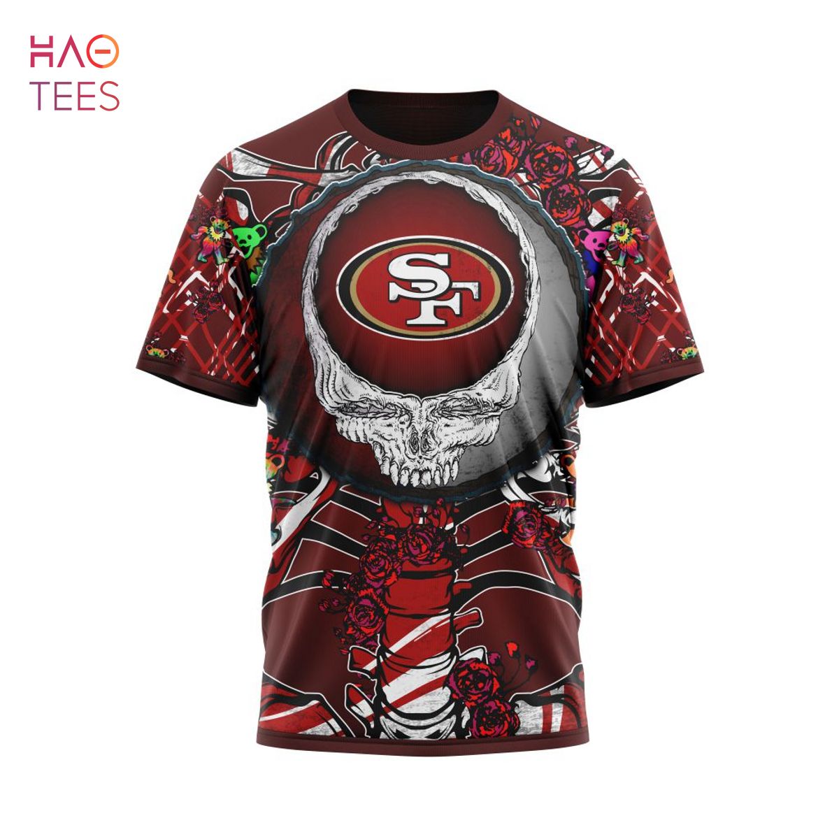 NFL San Francisco 49ers Grateful Dead Fan Fan Football T-Shirt