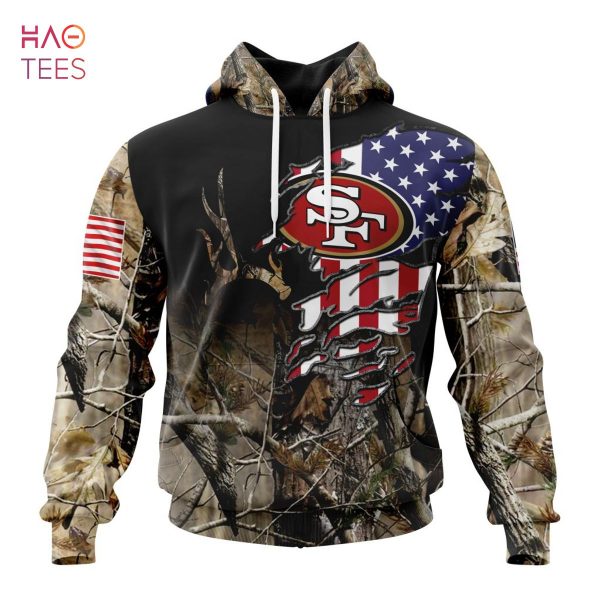 BEST NFL San Francisco 49ers Special Camo Realtree Hunting 3D Hoodie
