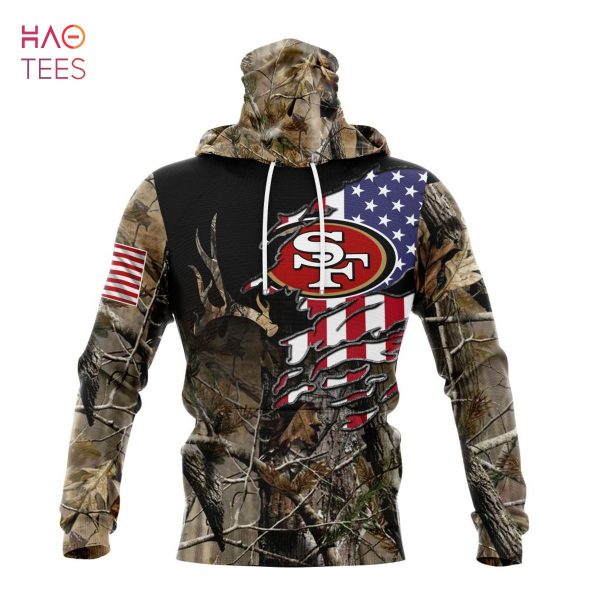 BEST NFL San Francisco 49ers Special Camo Realtree Hunting 3D Hoodie