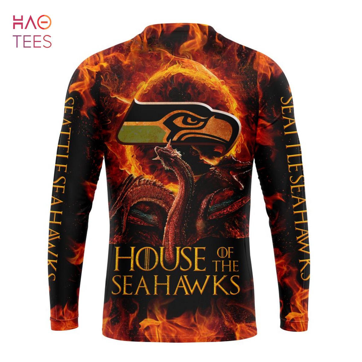 BEST NFL Seattle Seahawks GAME OF THRONES - HOUSE OF THE SEAHAWKS 3D Hoodie