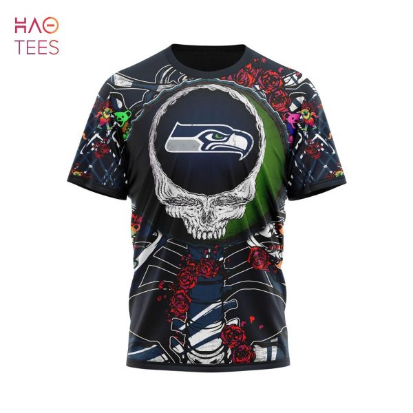 BEST NFL Seattle Seahawks Mix Grateful Dead, Personalized Name & Number Specialized Concepts Kits 3D Hoodie