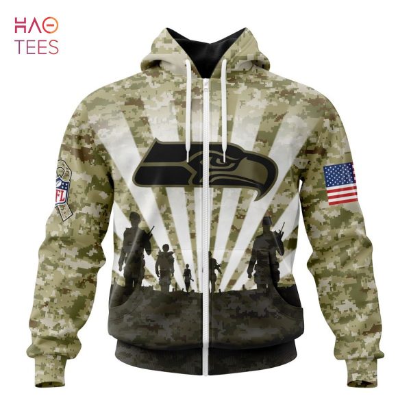 BEST NFL Seattle Seahawks Salute To Service – Honor Veterans And Their Families 3D Hoodie