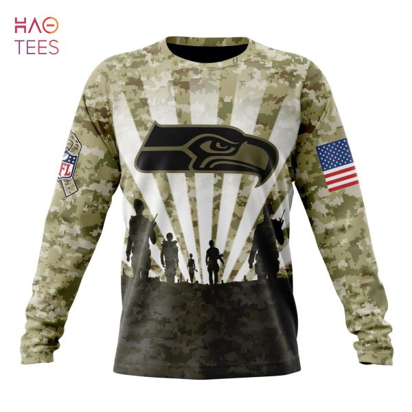BEST NFL Seattle Seahawks Salute To Service – Honor Veterans And Their Families 3D Hoodie