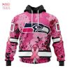 BEST NFL Seattle Seahawks, Specialized Design In Classic Style With Paisley! IN OCTOBER WE WEAR PINK BREAST CANCER 3D Hoodie