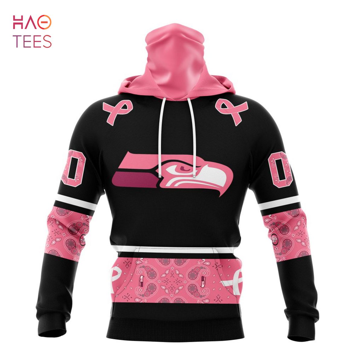 BEST NFL Seattle Seahawks, Specialized Design In Classic Style With Paisley! IN OCTOBER WE WEAR PINK BREAST CANCER 3D Hoodie