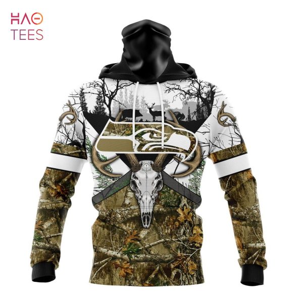 BEST NFL Seattle Seahawks, Specialized Specialized Design Wih Deer Skull And Forest Pattern For Go Hunting 3D Hoodie
