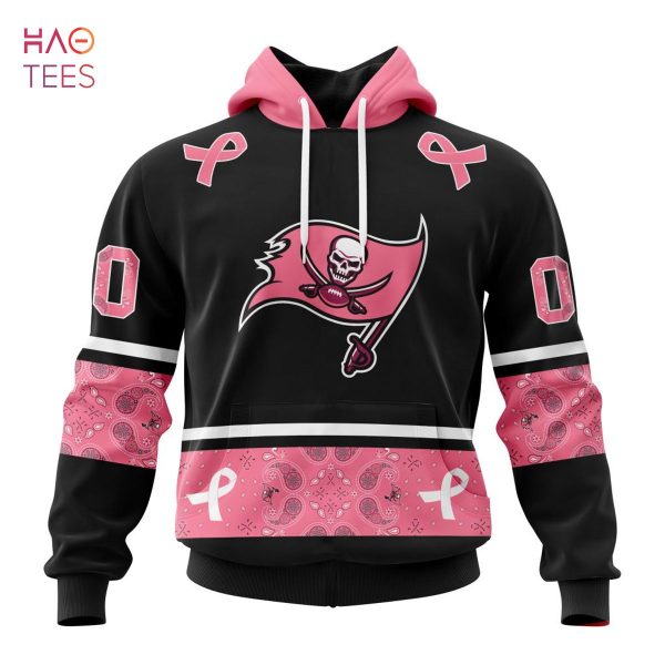 BEST NFL Tampa Bay Buccaneers, Specialized Design In Classic Style With Paisley! IN OCTOBER WE WEAR PINK BREAST CANCER 3D Hoodie
