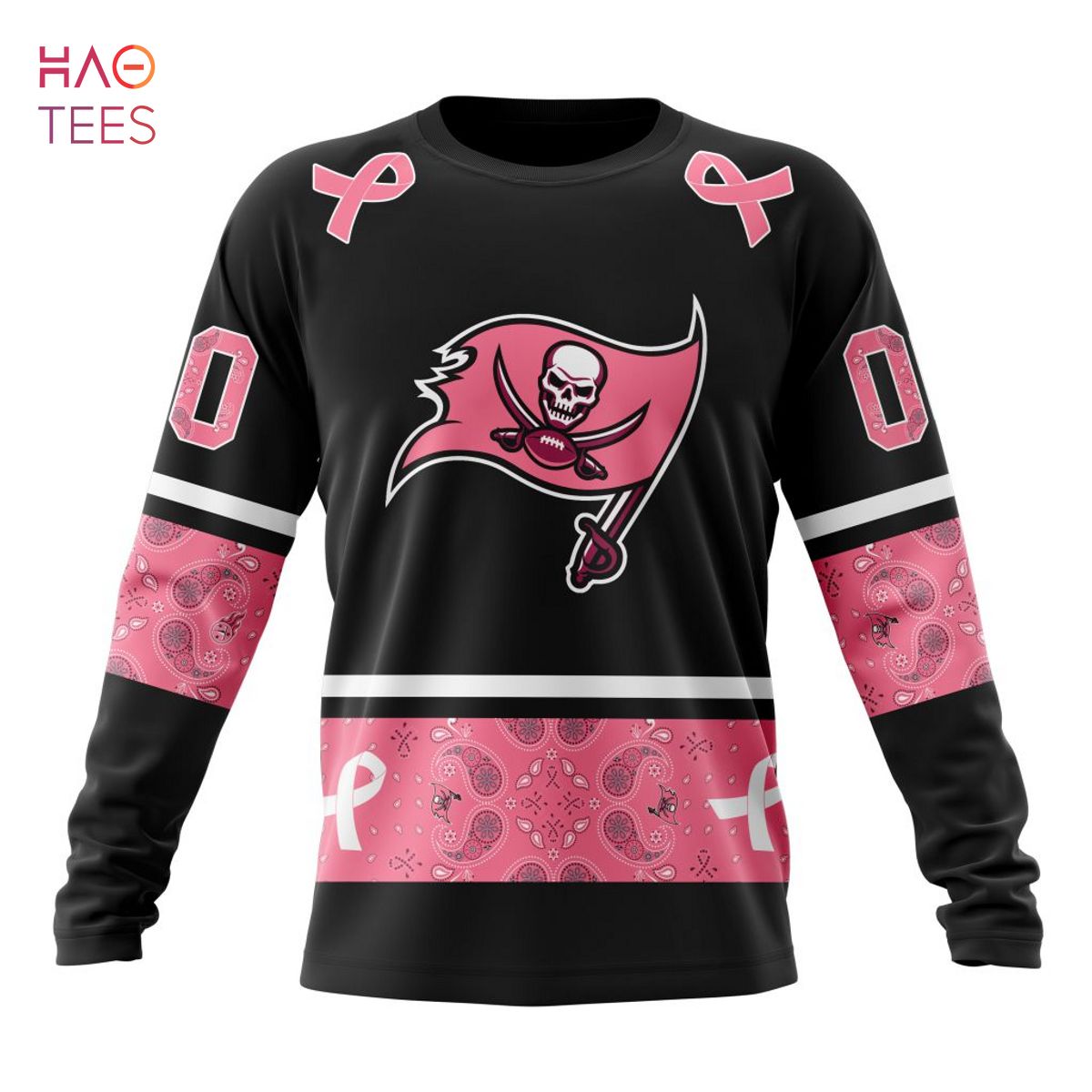 BEST NFL Tampa Bay Buccaneers, Specialized Design In Classic Style With Paisley! IN OCTOBER WE WEAR PINK BREAST CANCER 3D Hoodie