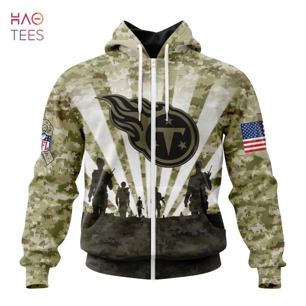 BEST NFL Tennessee Titans Salute To Service – Honor Veterans And Their Families 3D Hoodie