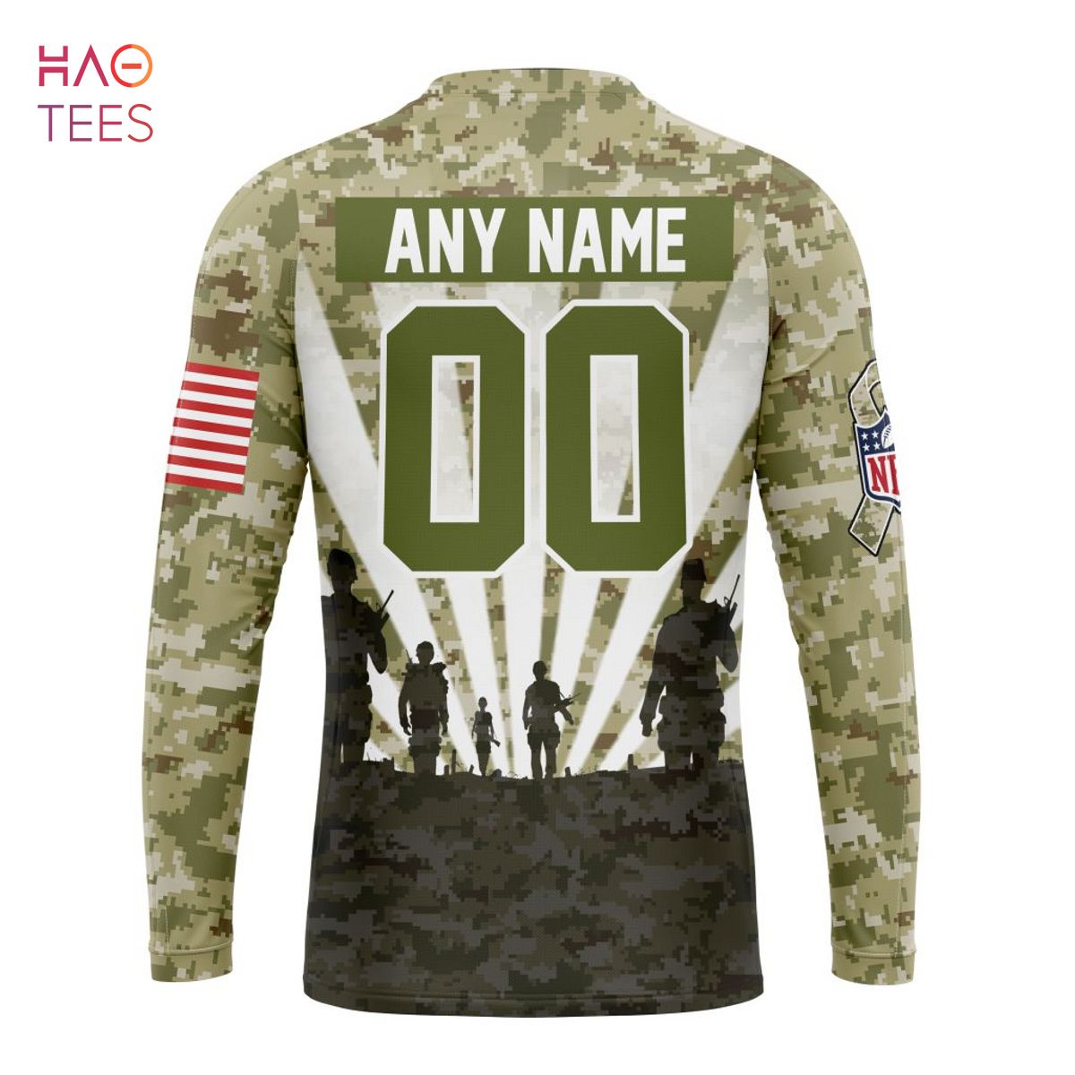 Tennessee Titans NFL US Flag Camo Veteran Team 3D Hoodie –