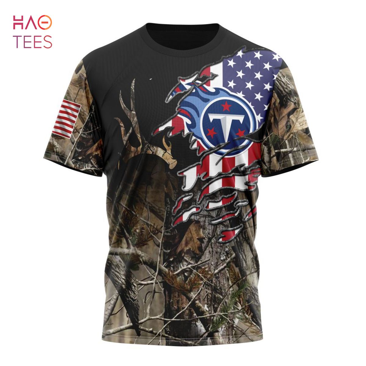 BEST NFL Tennessee Titans Special Camo Realtree Hunting 3D Hoodie