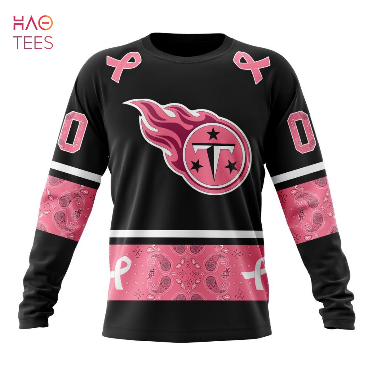 BEST NFL Tennessee Titans, Specialized Design In Classic Style With Paisley! IN OCTOBER WE WEAR PINK BREAST CANCER 3D Hoodie
