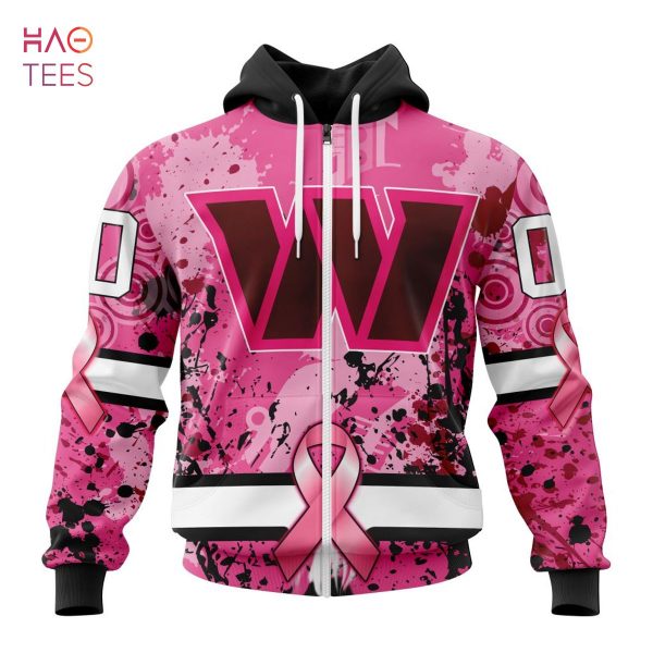 BEST NFL Washington Football Team, Specialized Design I Pink I Can! IN OCTOBER WE WEAR PINK BREAST CANCER 3D Hoodie