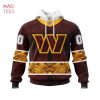 BEST NFL Washington Football Team, Specialized Specialized Design Wih Deer Skull And Forest Pattern For Go Hunting 3D Hoodie