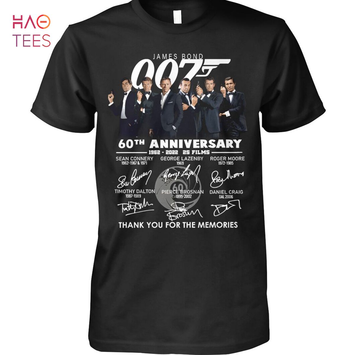 James Bond 60th Anniversary 1962-2022 2S Films Shirt